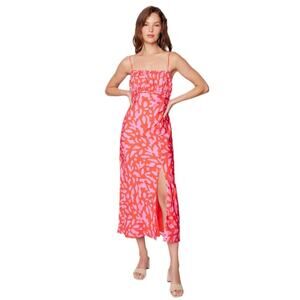 NEW-NWT Lost + Wander Rep Top Pink Midi Dress Size S